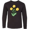 thumbnail image 3 of Inktastic Yellow Buttercup Flowers Long Sleeve Youth T-Shirt, 3 of 5