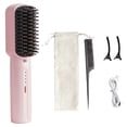 thumbnail image 2 of Cepillo Alisador Pelo Inalámbrico Peine Caliente Eléctrico Antiescaldaduras para Mujer () Rosa, 2 of 6