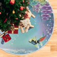 thumbnail image 5 of FMSHPON Sea Fish Xmas Christmas Tree Skirt Stand Mat for Holiday Party Decoration Indoor Outdoor 36 inches, 5 of 6