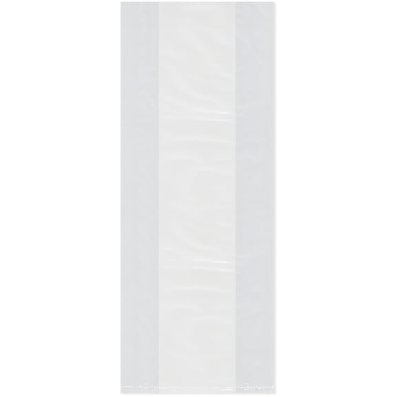 Plymor 8" x 4" x 20" (Pack of 100), 2 Mil Gusseted Plastic Bags