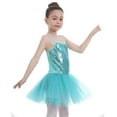thumbnail image 6 of Girls Shirts Size 4-5 Girls Clothes Kids Girls Sequins Camisole Ballet Dance Dress Tutu Skirted Leotard Trendy Dancewear 2096, 6 of 7