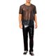 thumbnail image 2 of Camiseta de lentejuelas transparente INSPIRE CHIC para hombres, camiseta brillante de manga corta, camiseta metálica con brillo para fiesta en club, color negro M, 2 of 4