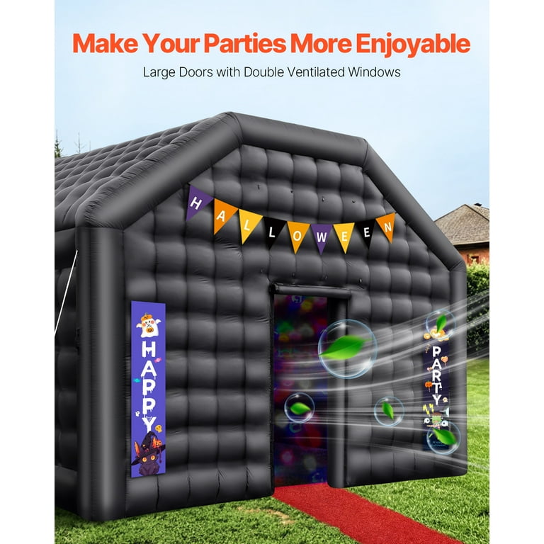 KFFKFF Inflatable Nightclub Tent - 19.7 x 16.4 x 12 Ft