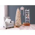 thumbnail image 3 of Puleo 7.5ft Pre-lit Slim Frosted Birmingham Fir Tree, 3 of 7