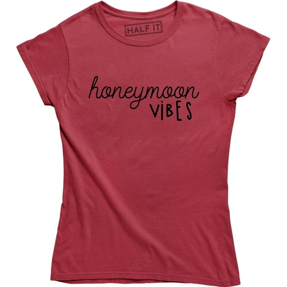 Honeymoon Vibes - Cute Couple Husband Wife Holiday Matching Wedding Gift T-Shirt