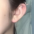 thumbnail image 5 of Unique Peach Rabbits Ear Cuff Allergy Resistant Cartilage Earring Dainty Jewelry Ear Studs Perfect For Everyday Styles, 5 of 8
