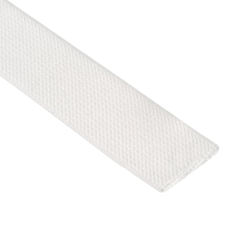 Twill Elastic Band Double Side 1.5 Flat 4 Yard 1 Roll Flat Elastic Ribbon  Cord White for Sewing, Waistband 