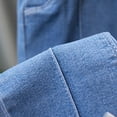 thumbnail image 4 of CPNG Girls Slimming Flare Jeans Teen Girls Daily Elastic High Waisted Bow Decoration Flared Trousers Casual Bell Bottom Denim Pants(D,3-4 Years), 4 of 5