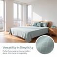 thumbnail image 3 of Unique Bargains Microfiber Gauze Bed Sheet Breathable Flat Sheet Light Blue 63"x91", 3 of 5