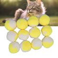 thumbnail image 1 of Cat Toy Balls, Bite  12pcs Elastic Boredom Relief Kitten Chewing Ball  For Indoor For Training Blue,Yellow, 1 of 8