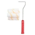 thumbnail image 1 of 4 Inch Multifunction DIY Wall Paint Roller Brush Set Roller Paint Brush Handle Tool 1Pc Brush with 10Pcs Roller Brush Parts for Home Office Room (Handle Color for Random), 1 of 8