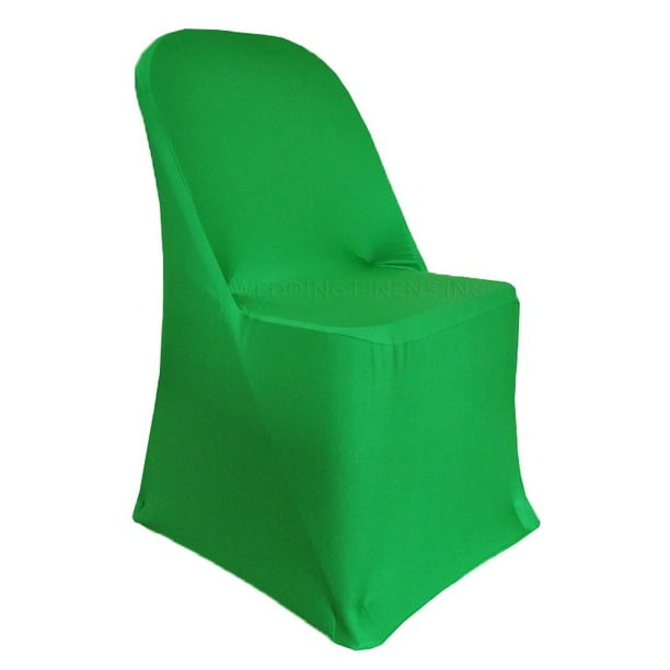 Wedding Linens Inc. (2pcs) Premium (200 GSM) Spandex Stretch lycra Fitted Folding Chair Cover ...