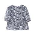 thumbnail image 4 of Camisa de verano con tirantes, blusa de leopardo con cordones, Top corto de manga abombada, ropa de verano para mujerStripe B, 4 of 4