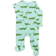 Wonder So Soft Modal by Wonder Nation Baby Unisex Two-Way Zipper Footed Sleep N Play Pajamas, Sizes Preemie-6/9 Months