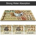 thumbnail image 5 of Dog Food Mats for Floors, Absorbent and Quick-Drying Pet Cat Food Mat,Anti-Fouling and Easy-to-Clean Pet Feeding Mat,Dog Bowl Mat for Messy Drinking Water Bowls.17 x27,Cat Rules, 5 of 6