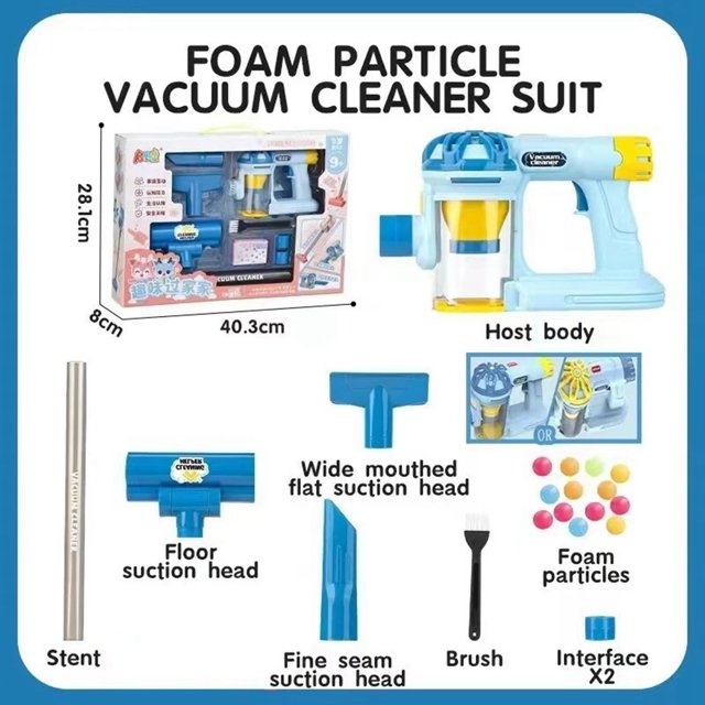 Hbdhejl Children'S Home Simulation Vacuum Cleaner Cleaning Toy Parent Child Interaction Sweeping Toy