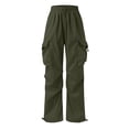 thumbnail image 3 of Cargo Pants Baggy Cargo Pants Elastic High Waisted with Pocket Classic Fit Boys Athletic Pants Hip Hop Pants Size 14-15 Years Boys Clothes, 3 of 9