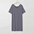 thumbnail image 5 of Naittoop Nightgown for Women Modal Sleepshirts Short Sleeve Nightshirt Plus Size Night Gown Sleepdress Soft Comfy Nightdress, 5 of 5