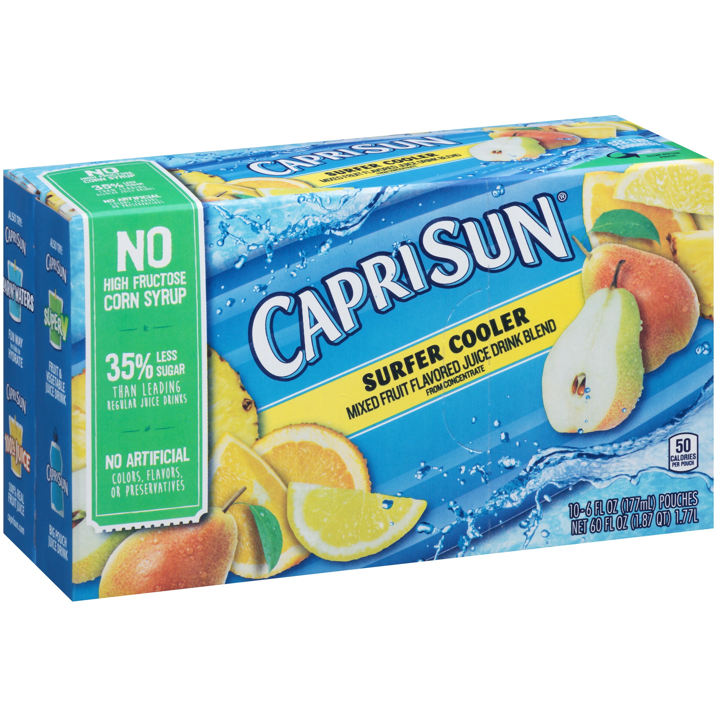 Capri Sun Surfer Cooler Juice Drink Blend, 10 count, 60 Fl Oz by Kraft Foods Group, Inc.