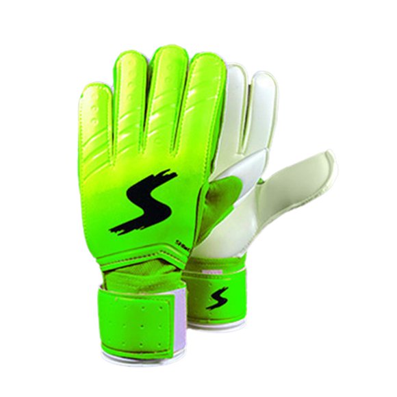 Soccer Goalie Gloves Full Finger Hand Protection Goalkeeper Glvoes (Green 8#)