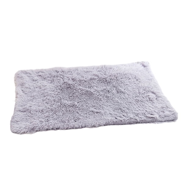 Billuyoard Manta mullida para cachorros, fácil de limpiar, para un fácil mantenimiento, manta suave y cálida para mascotas, varios tamaños Hábitats y jaulas para animales pequeños gris claro l