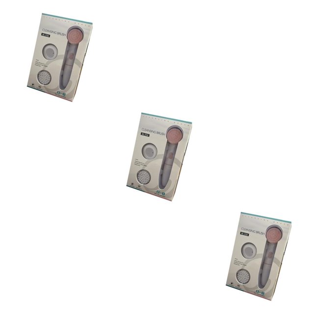 Minnieouse Cepillo de limpieza DC 1.5V Handily Griped Women Supplies Herramienta de limpieza Masaje Cepillos faciales Limpiador facial Rosa Type1 NO1