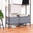 thumbnail image 3 of Yayeee Foldable Storage Basket for Shelves Waterproof Cloth Bins with Handles, Elegant Daisy Pattern, 3 of 7