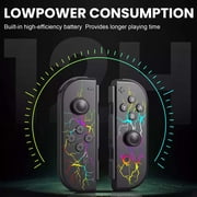 Game Controller for Switch Controller,Wireless Joypad for Switch with RGB Lighting,Support Dual Vibration,Motion Control,Wake-up Function