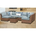 thumbnail image 3 of TK Classics Laguna Wicker 7 Piece Patio Conversation Set with End Table and 2 Sets of Cushion Covers, 3 of 3