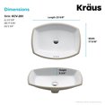 thumbnail image 4 of Kraus KCU-261 Elavo 23-5/8" Ceramic Undermount Bathroom Sink, 4 of 7