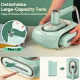 thumbnail image 7 of Steamer for Clothes,2-in-1 1550W Turbocharged Garment Steamer & Iron ,3 Levels Smart Control Steaming,1.2L Detachable Tank,Auto Shut-Off,Self-Cleaning,Innovative Storage: Hang or Wall Mount, 7 of 7