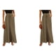 thumbnail image 3 of Pantalones de pierna ancha Qarigey mujer verano Lino verde 2XL, 3 of 6