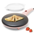 thumbnail image 1 of Moss & Stone - Crepe Maker eléctrico de 8 pulgadas, crepe portátil e interruptor de encendido/apagado de placa caliente, revestimiento antiadherente, control automático de temperatura, fácil de usar, 1 of 5