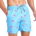 thumbnail image 2 of Biwisy Mens Swim Trunks Quick Dry Swim Shorts with Mesh Lining Funny Beach Shorts, 2 of 7