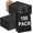 Black, variant on 100 Pcs Medium 8.25x4.3x10.6 Inch Brown Kraft Paper Gift Bags with Handles for Bulk Wedding, Party Favors, Grocery, Shopping, Retail Merchandise, Gift Sacks