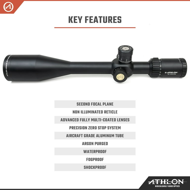 Athlon Argos BTR 10-40X56 SFP BLR MOA Rifle Scope with Precision