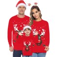 thumbnail image 1 of LSLJS Christmas Family Pajamas Matching Sets, Kids Print Polka Christmas Xmas Sweatshirt Pullover Family Matching, Christmas Pajamas for Adults and Kids Holiday Xmas Sleepwear Set, 1 of 7