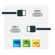 USB2CC3FBKE 3ft Usb-c Cable Charger Cord Pwr 60w Power Delivery - Type-C Data Transfer Cable