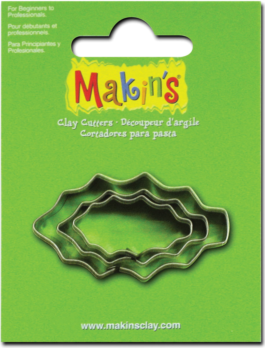 Makin's Clay Cutters 3/Pkg-Holly Leaf - Walmart.com