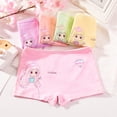 thumbnail image 3 of Godderr Kids Toddler Girls Shorts Underwear，little Girls Cotton Square Angle Shorts Underwear Baby Princess Underwear 4Pcs, 3 of 6