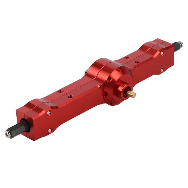 Eje trasero de metal RC piezas de aleación de aluminio y metal del eje trasero RC para WPL D12 Micro Tarjeta de coche de control remoto para reemplazo de coche de control remoto Amonsee Otros