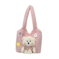 thumbnail image 2 of Bolso de Hombro para Mujer Yinane Gran Capacidad Diseño de Oso de Peluche Rosa, 2 of 8