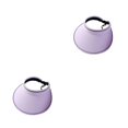 thumbnail image 1 of Jumpingount Sombrero de tela fresca plegable - Cuerda de viento extraíble con disminución de 5 ℃ Cubierta de 270 ° 92 g Banda elástica para Violeta 2Conjunto, 1 of 6
