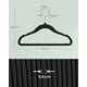 thumbnail image 5 of Perchas Infantiles, Juego de 50, Perchas de Terciopelo con Ganchos, Perchas Antideslizantes para Ropa, Negro Tinta, 5 of 5