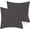 Dark Grey, variant on 600 Thread Count 100% Egyptian Cotton Pack of 2 Euro 22 x 22 Inches, Dark Grey Solid Pillow Shams Cushion Cover, Super Soft Decorative European Square Pillow Shams Envelope Closure