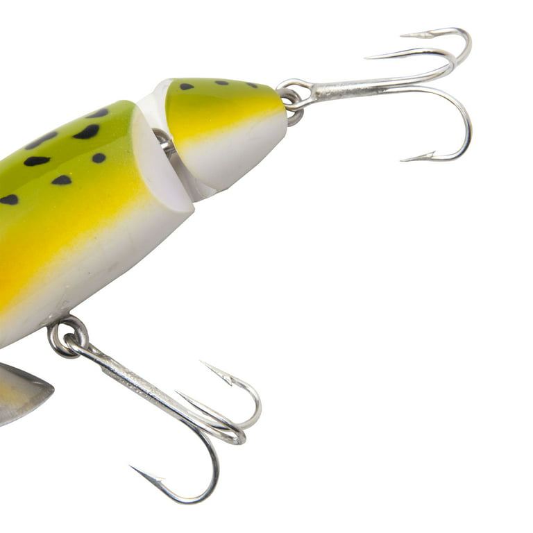 Arbogast Jitterbug Joint Clicker Topwater Baits 2 1/2 Frog Yellow Belly  3/8 oz. 