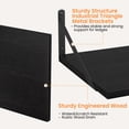 thumbnail image 3 of Estantes flotantes Heimlove de madera negra, 16 x 30 cm, juego de 2, 3 of 7