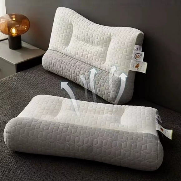 Boovnll Pillows, Soft Comfort Support Reverse Traction Pillow Pillow for Cervical Protection and Sleep Aid Pillow Core Pair of Household Dormitory Pillows, Neck Pillow, Memory Foam Pillows, Pillow