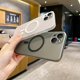 thumbnail image 3 of For iPhone 14 13 Magnetic Case Compatible with MagSafe Frosted PC Phone Cover with Camera Lens Prote, 3 of 5