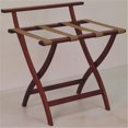 thumbnail image 1 of Wooden Mallet LR4-MHTAN WallSaver Luggage Rack in Mahogany with Tan Webbing, 1 of 2